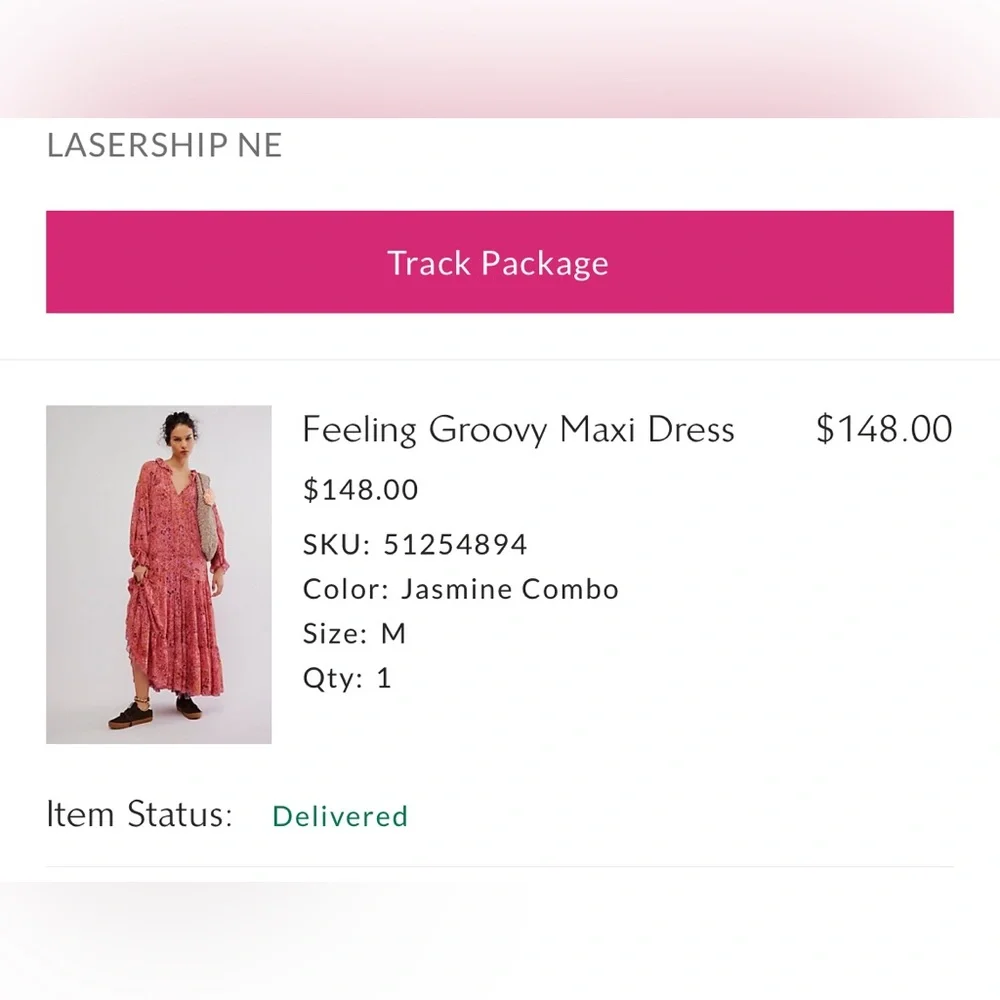 NWOT Free People feeling groovy Maxi dress - Picture 5 of 13